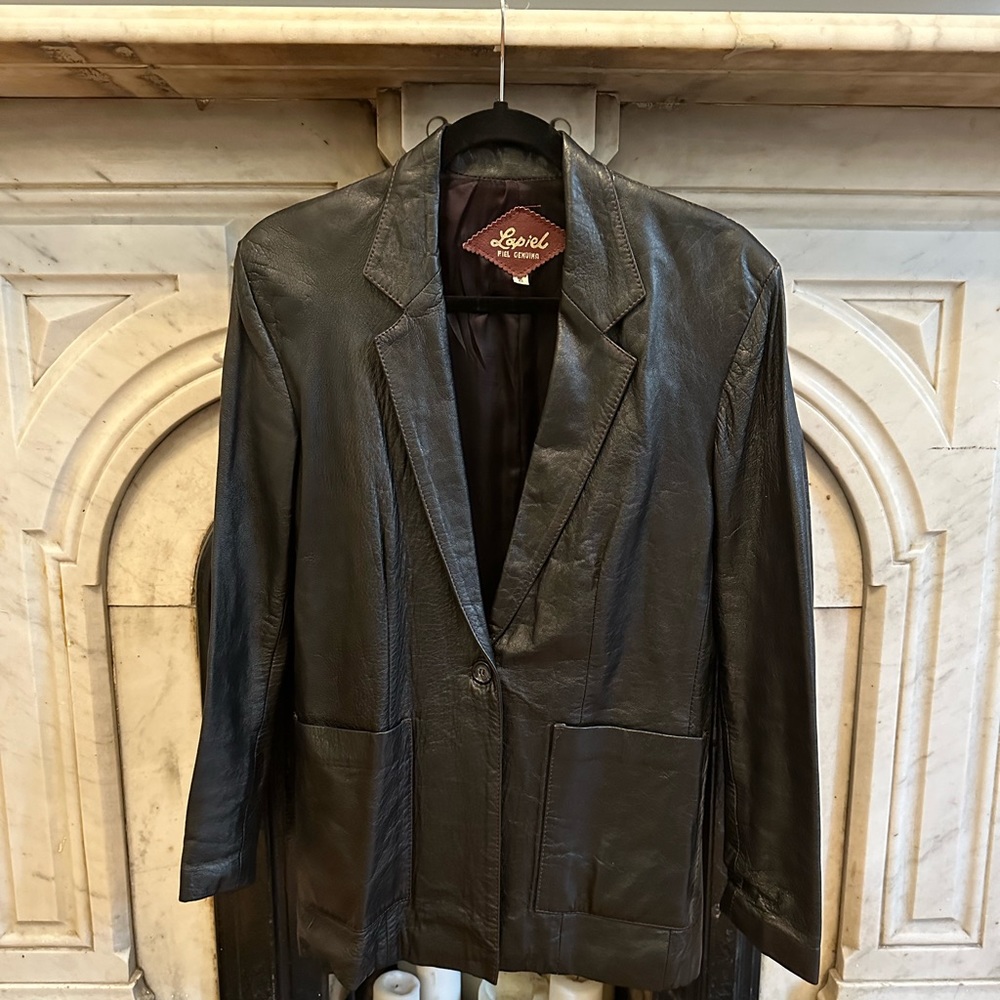 70’s Vintage Leather Blazer